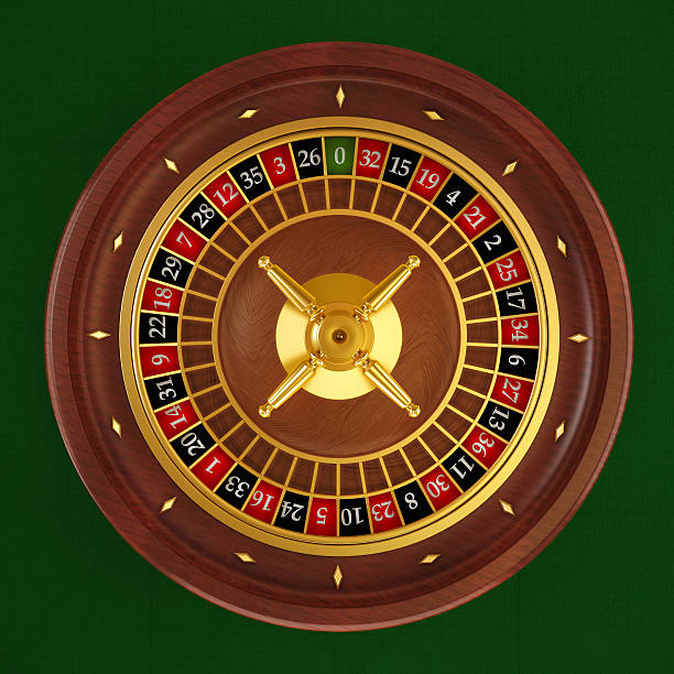 Live casino dealer and gaming table setup